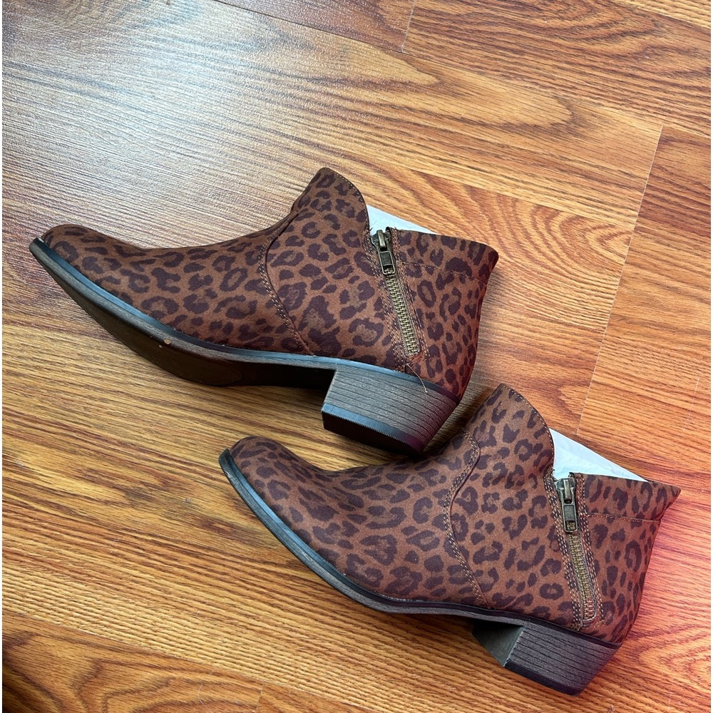 Leopard print Sun + Stone booties